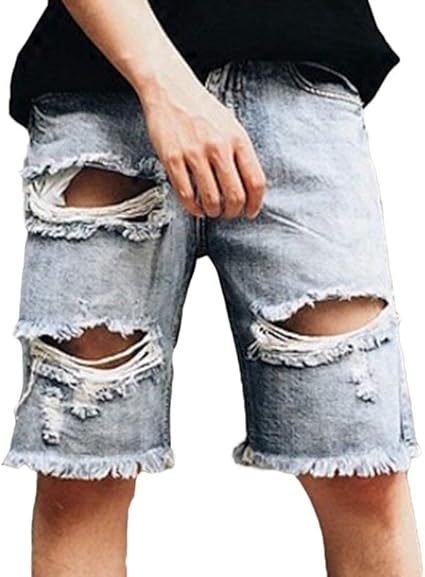 pantaloncini di jeans strappati