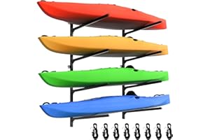 ZSLTLDU Kayak Rack for Outdoor Storage, Kayak Storage Rack, Adjustable Freestanding Kayak Rack Stand Holder for Paddleboard Surfboard for Indoor, Outdoor
