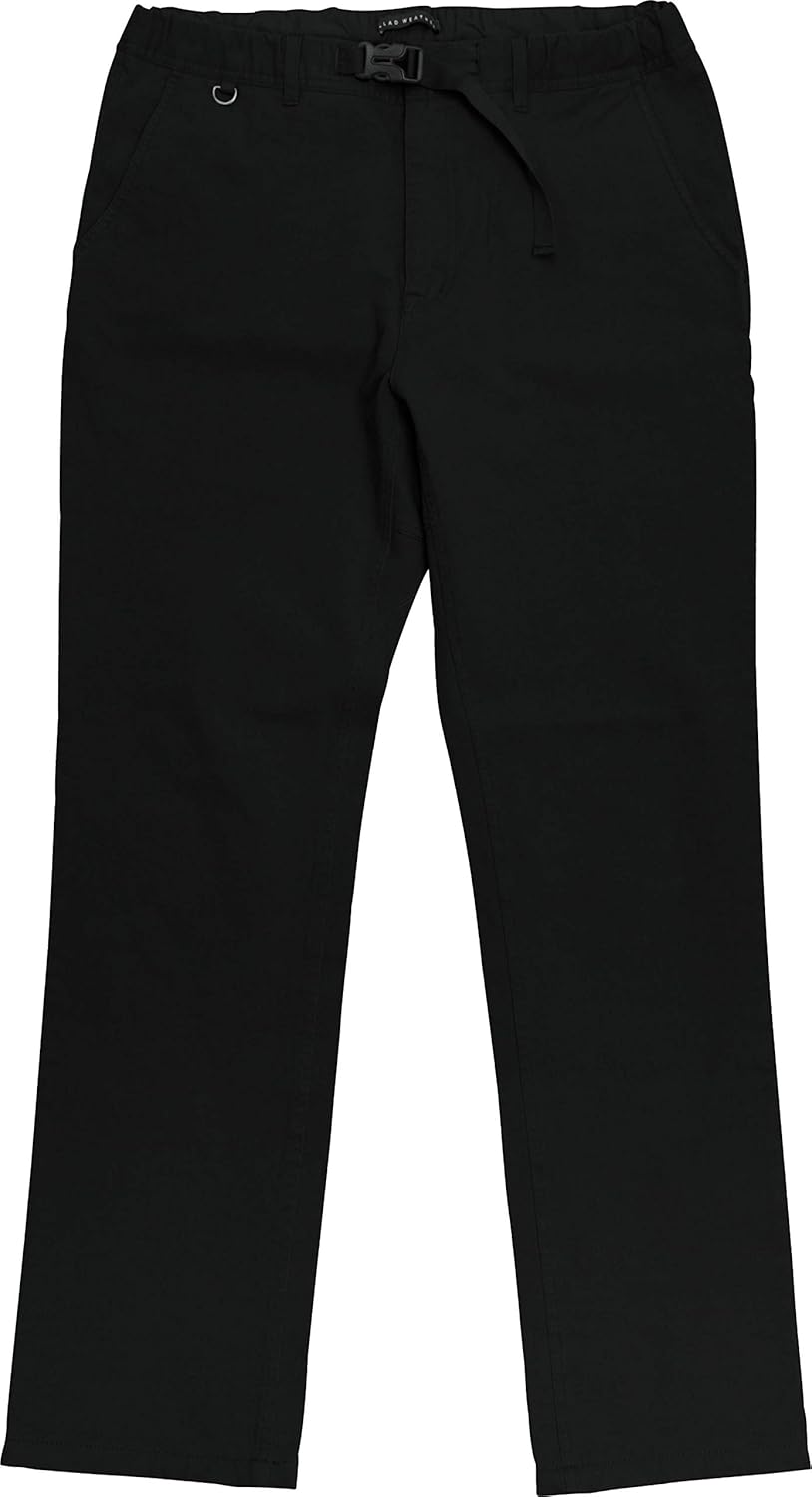 Buy LAD WEATHER Stretch Climbing Pants Thick Durable (Black, S) at
