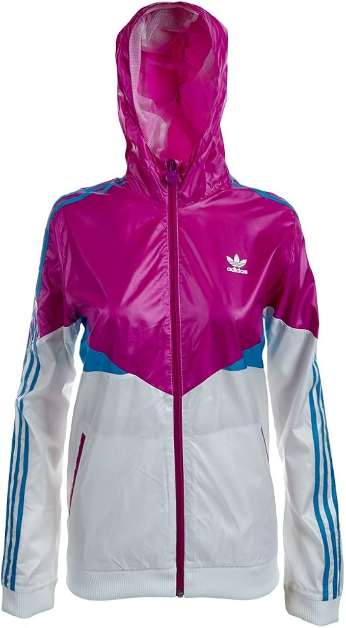 turquoise adidas windbreaker