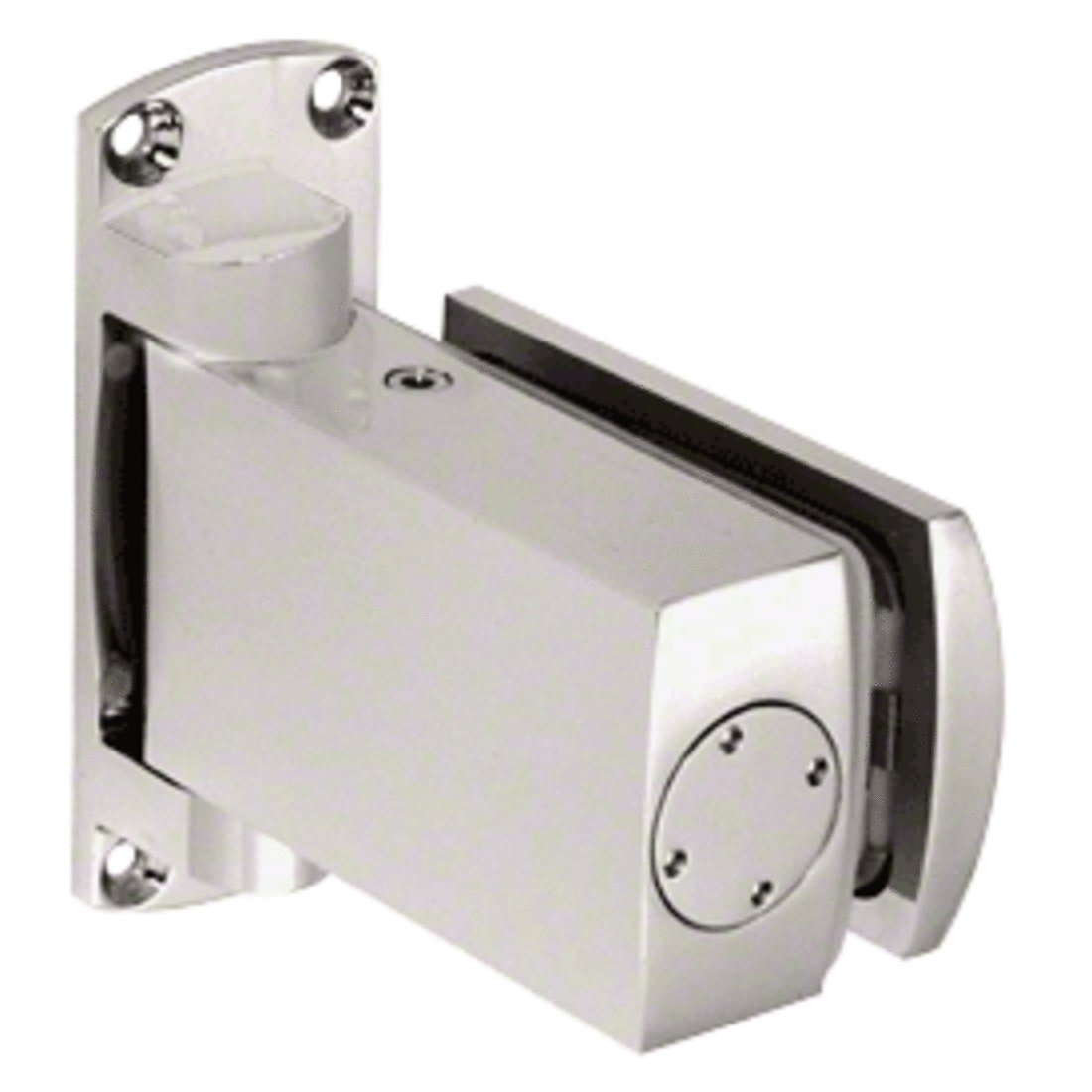 CRL Satin Nickel Biloba 8060 Hydraulic AllGlass Door Hinge 31M8060SN
