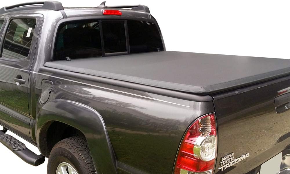 Amazon Com Maxmate Soft Tri Fold Truck Bed Tonneau Cover Compatible With 2005 2015 Toyota Tacoma Fleetside 5 Bed Automotive