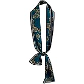 WaJuemy Purse Scarf For Handbags Satin Head Scarves For Women's Hair Long Skinny Scarves Fashion Silky Headbands