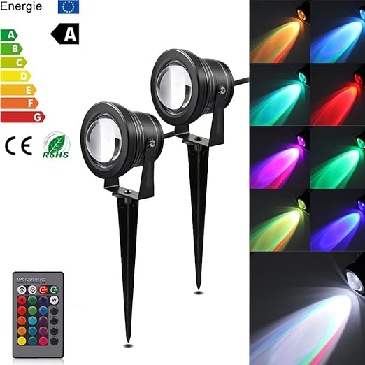 Outdoor RGB Color Changing Landscape Light, Decorative Lamp 10W LED
