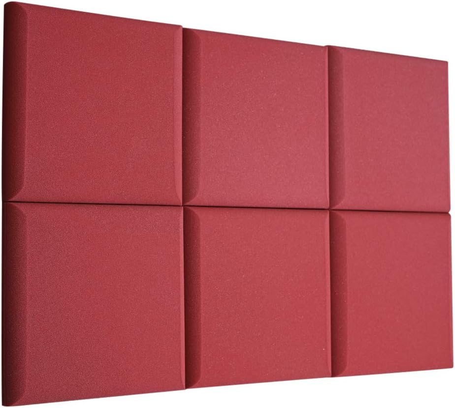 Vacoustic 6pcs / Pack - Acoustic Studio Foam Round C-Panel 2" X 12" X 12" Sound Absorber Soundproofing Wall Foam Acoustic Panels Noise Reduction Acoustic Treatmen Acoustic Control Sound Dampening