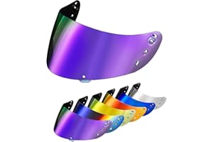 PSLER Icon Ic04 Visor - Icon Ic-04 Airframe Pro/Airmada/Airform Visor Motorcycle Helmet Tinted Visor UV Protection Face Shield Replacement for Ic04,Deep Purple