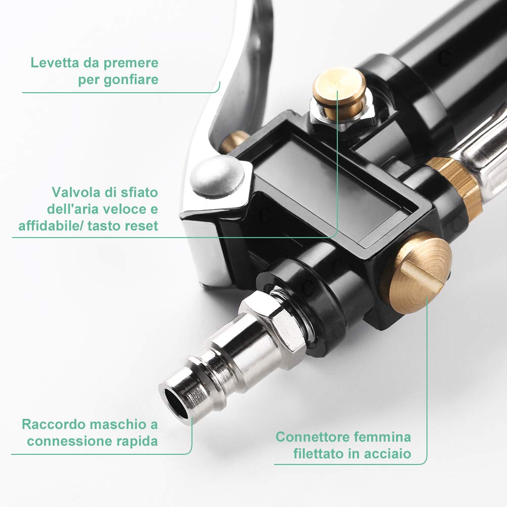 Strumento Officina Gomme Misuratore Di Pressione Pneumatici Digitale LCD 0-200 PSI - Per Auto, Camion E Moto Manometro Digitale Auto Camion Moto - Foto 3