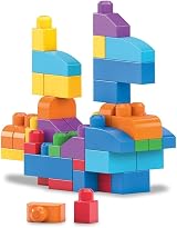 Mega Bloks Fisher-Price Toddler Big Building Bag 80 Pieces Blue 1+ DCH63 view 4