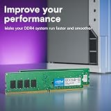 Crucial DDR4 RAM 32GB Kit 16GBx2 3200MHz Desktop Memory PC4-25600 UDIMM view 3