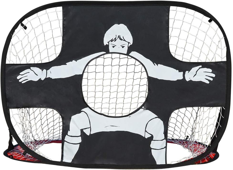 IESTARING 2 in 1 Soccer Goal for Kids Foldable and Portable Pop-Up Soccer Net Toy with Carry Bag Perfect for Home Indoor Outdoor Backyard Garden Sports and Practice (43" L X 30" W) : Sports & Outdoors