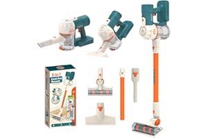 YIDJOFJ Kids Cleaning Toy Set ，3-in-1 Kids Vacuum That Really Works, Toddler Toy Vacuum Cleaning Set for Children Aged 3+, Fun Kids Working Toy Vacuum Cleaner with Working Suction for Realistic Play