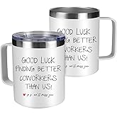 WFSJRED Coworker Mug, Boss Day Gifts Gag Going Away Gift for Coworker, Leaving, Retirement Gifts for Women, Best Friend (BETTER COWORKERS MUG)