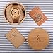 BOBO BIRD Men's Bamboo Wooden Watch with Brown Cowhide Leather Strap Analog Quartz Casual Watches