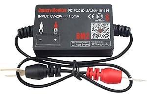 Auto Battery Monitor, BM2 Car Battery Tester, Battery Load Tester, Bluetooth 4.0 12V Device Car Battery Tester, Auto Cranking