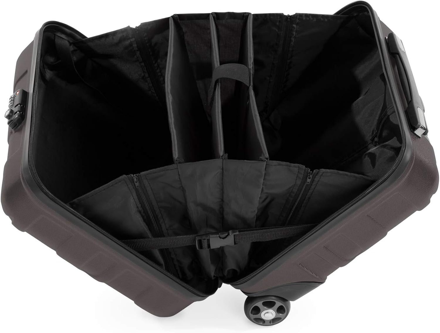 Suitline - Pilot Trolley, Hard Shell, Business Trolley, Cabin Suitcase, Pilot Case, Carry On Luggage, TSA, ABS, 2 Wheels, Titan - Image 5