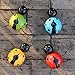 Juegoal Outdoor Metal Wall Art Ladybug Sculpture, Rustic Garden Decor Hanging for Patio, Fences, Porches Decoration, 4 Pack