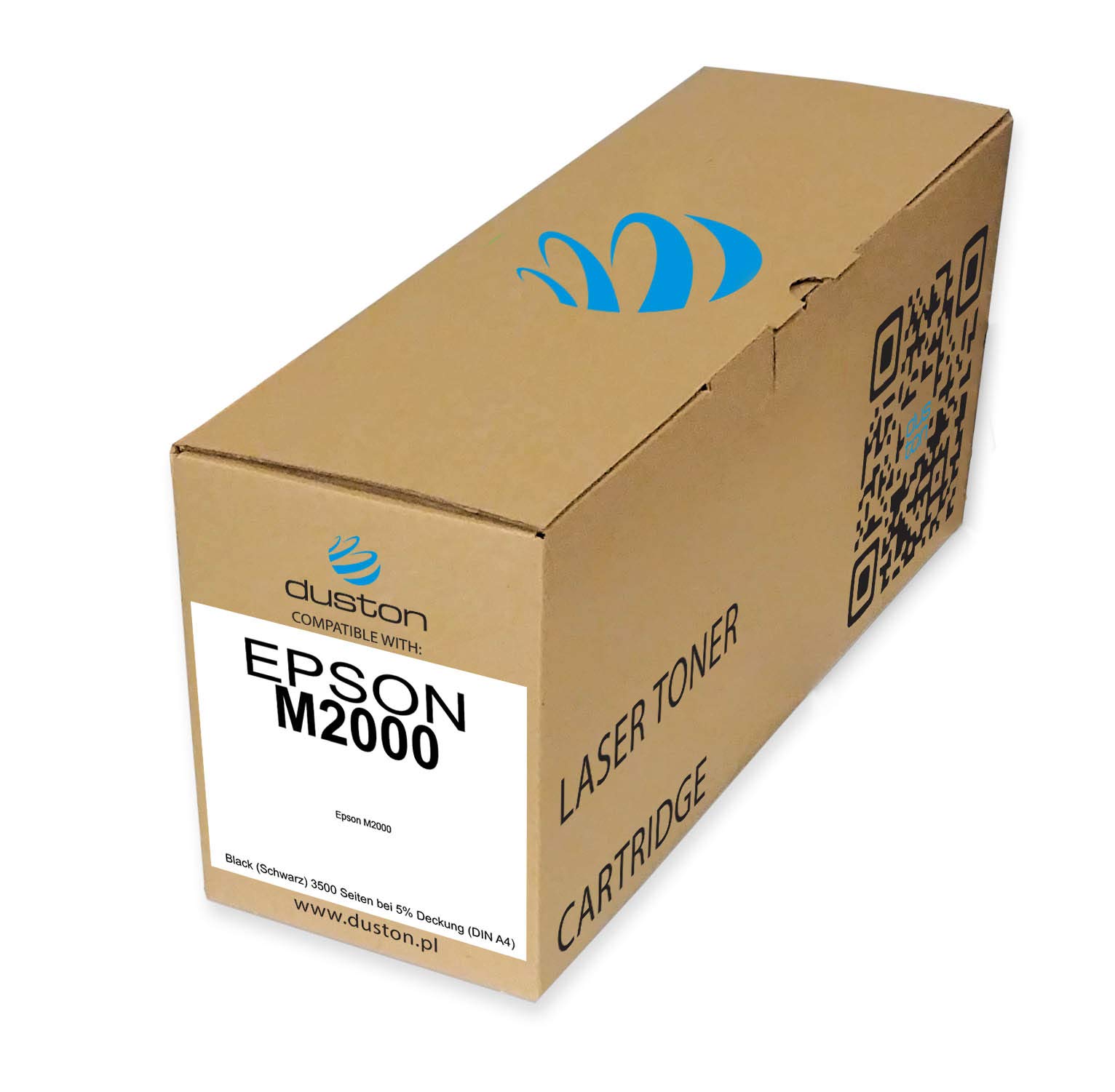 M2000, S050436 Regenerated black toner cartridge Duston, compatible with Epson 2000