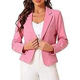 Allegra K Business Blazer for Women's 2025 Fall Work Office Open Front Casual Dressy Suit Jackets