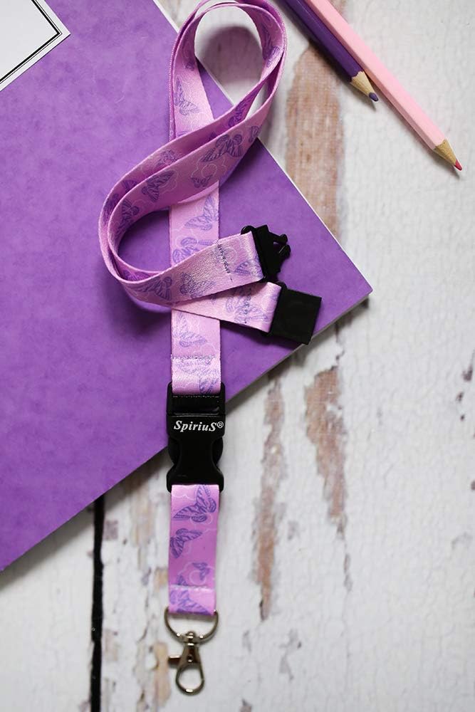 SpiriuS Breakaway Neck Strap Lanyard with safety release clip detachable Metal Clip for ID Card Holder Badge Holder - Image 4