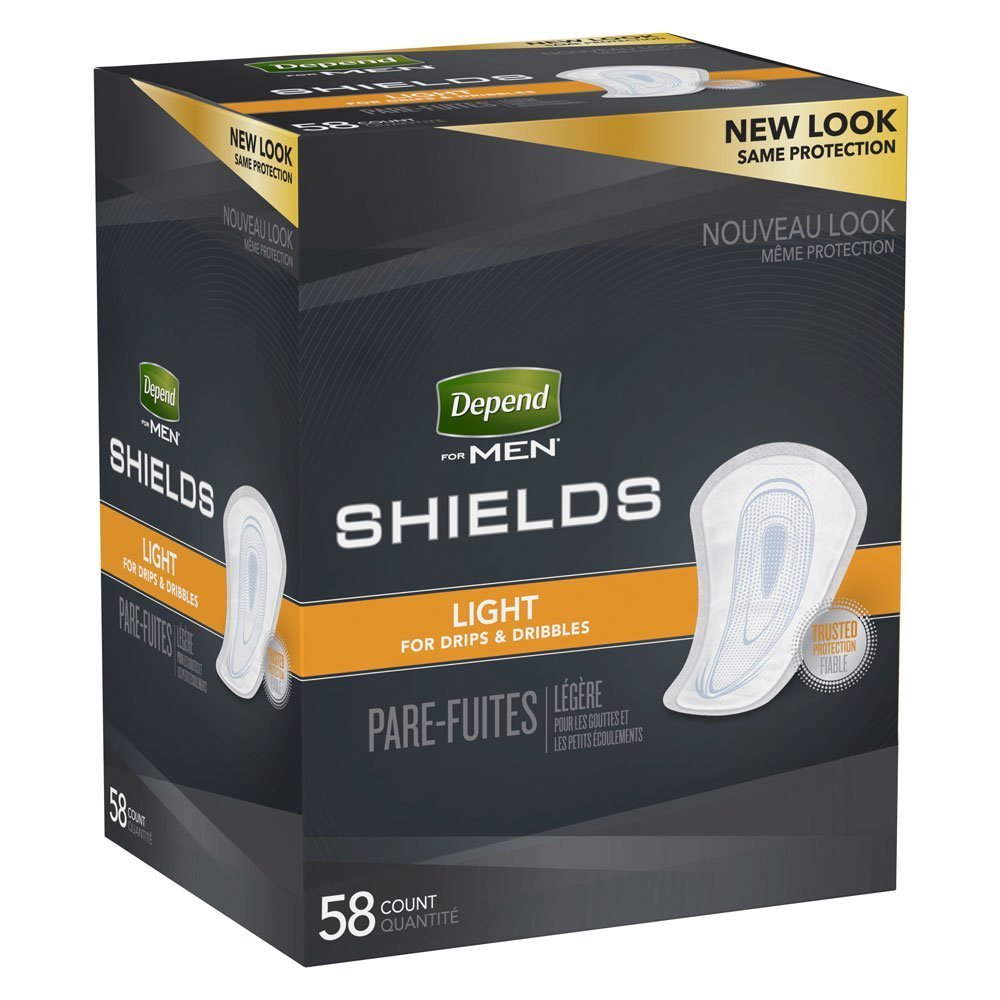 Photo 1 of Depend Shields for Men, Case/174, 58 Count (Pack of 3)