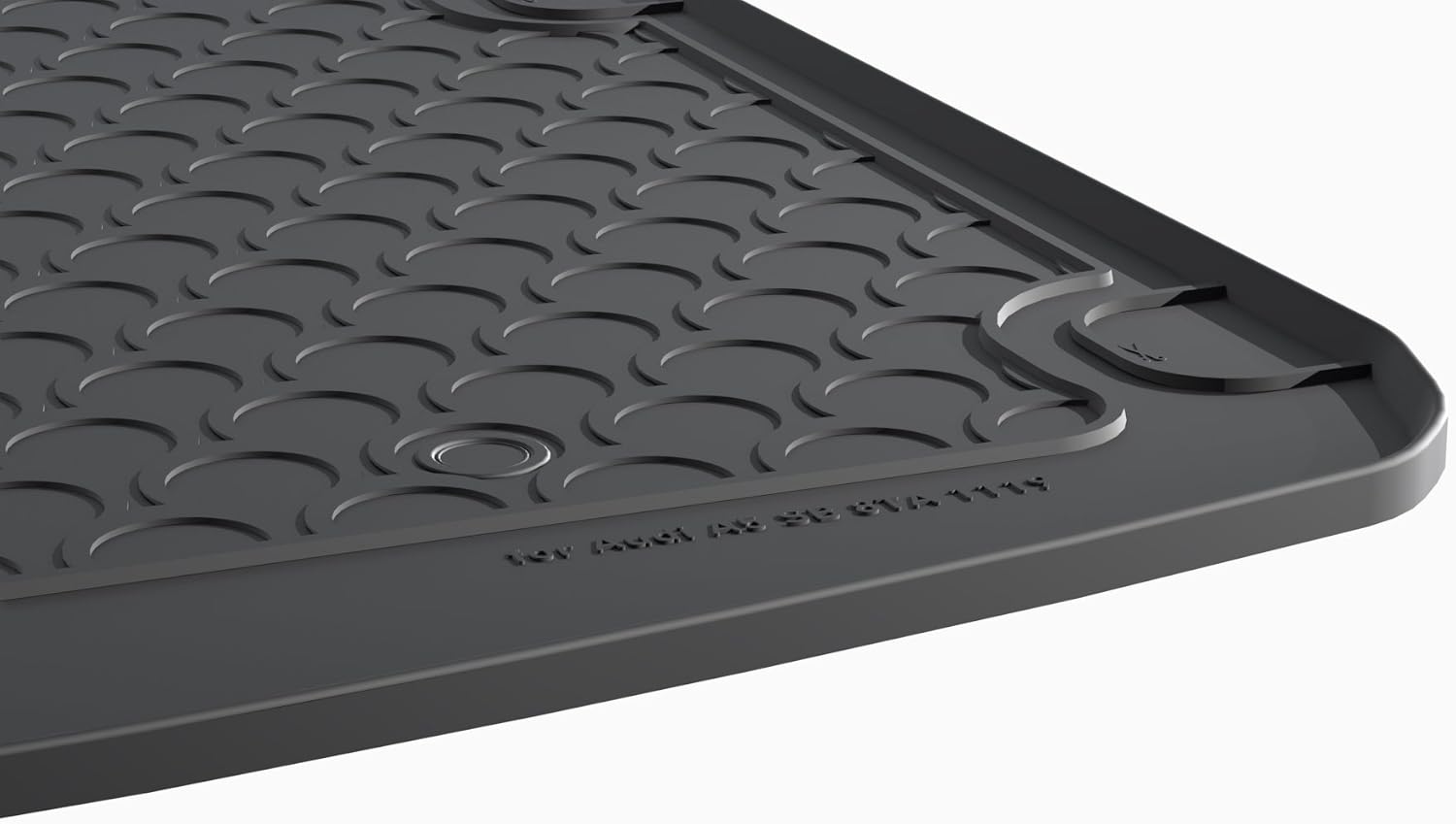 Gledring Rubbasol (Rubber) Boot Mat compatible with Audi A5 Sportback (8TA) 2009-2016, Black - Image 4