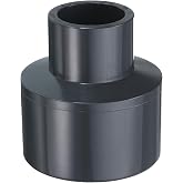 HARFINGTON PVC Reducing Coupling 2 x 1" Increaser/Reducer Coupling Pipe Fittings Adapter DWV Duct Reducer for Sewer Plumbing Drain Pipe Water Supplies Build Garden