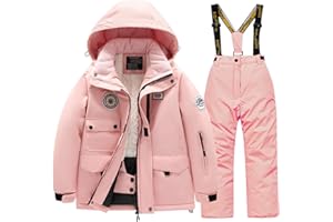 Tumaron Winter Kids Boys Ski Suit Pants Jackets Sets Girls Snowbibs Snowboarding Clothes