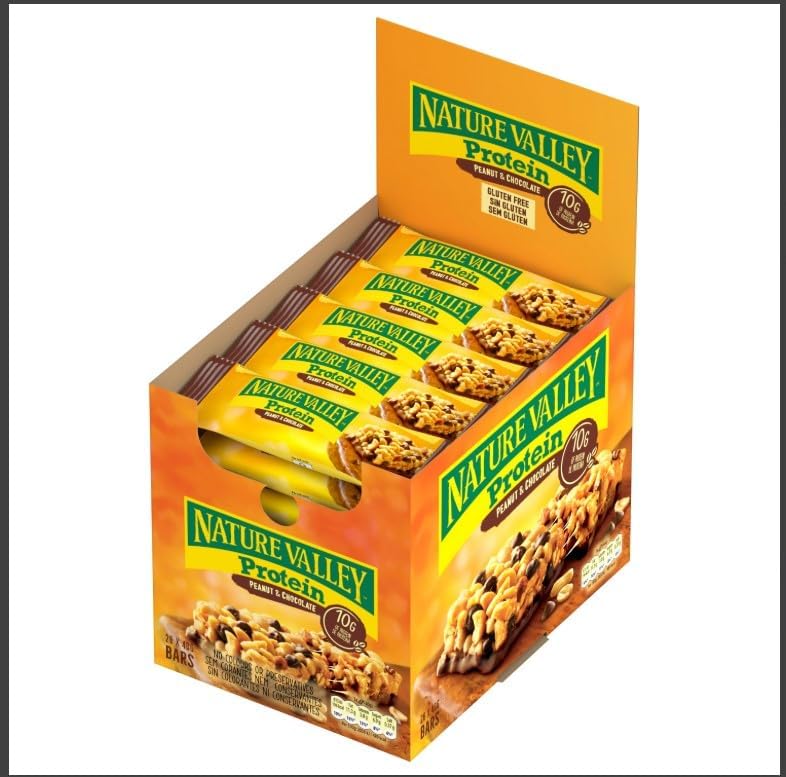 Proteínas, barras de amendoim e chocolate, ingredientes naturais, adequadas para vegetarianos, 26x40gr — foto 3 de 8