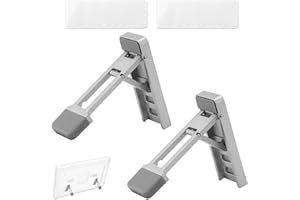 Fukaisu 2pcs Adjustable Desktop Stands for Skylight 15in Calendar, Aluminum Alloy Stands with Tilt Adjustment Wall Fridge & Desk Mounts for Digital Family Organizer