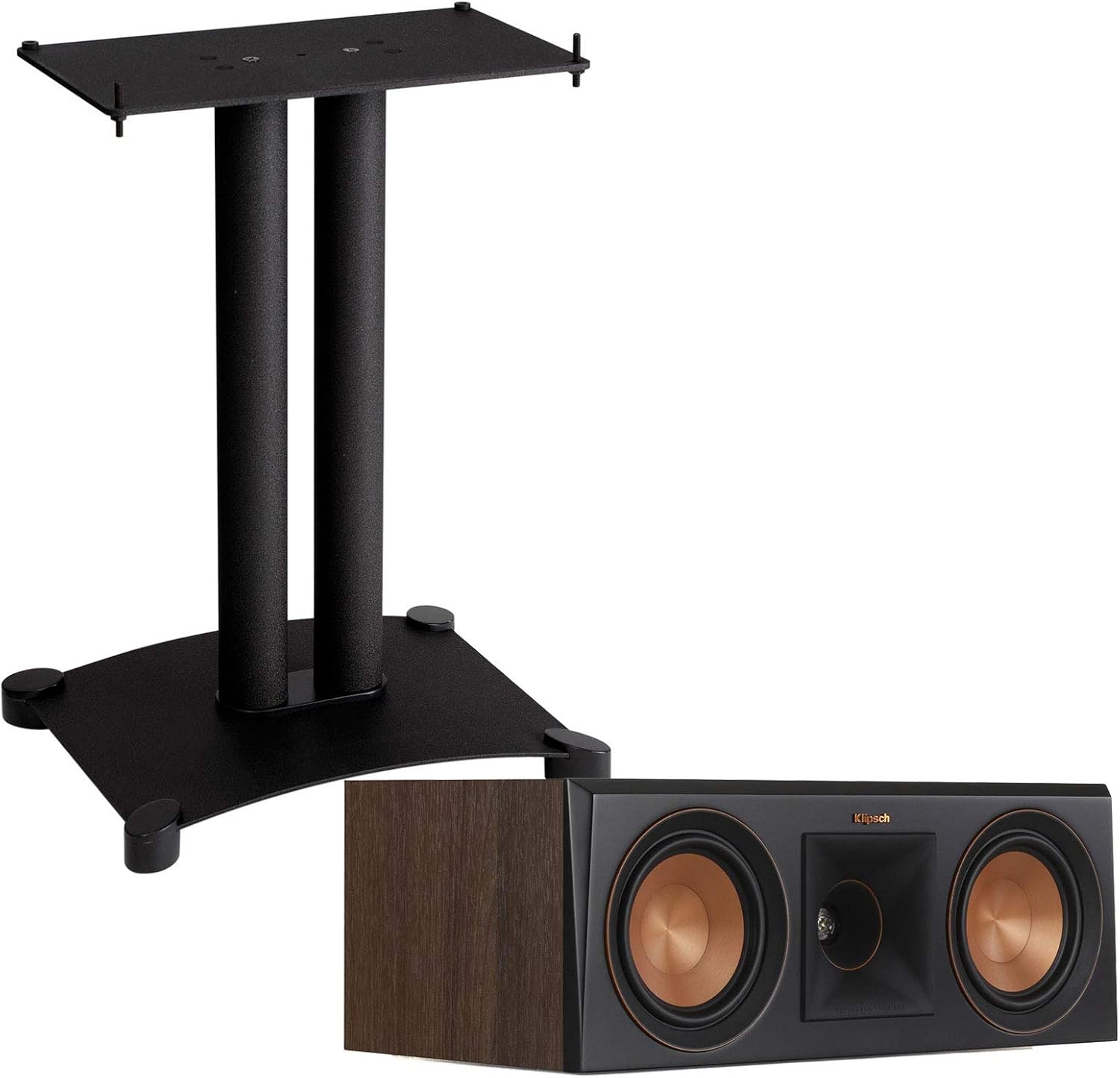 Klipsch RP500C Center Channel Speaker Bundle with Sanus SFC22B1 Steel