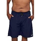 HOdo Mens Big and Tall Swim Trunks 11 inch with Mesh Liner Bathing Suits Swim Shorts for Men Plus Size 2X-7X
