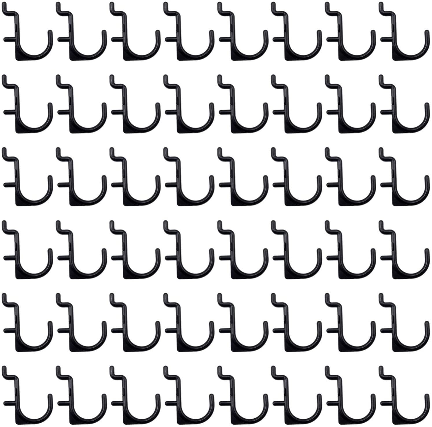 Holibanna Metal Pegboard Hook 100PCS Pegboard Hooks J Peg Board Organizer Accessories Organizing Peg Wall s