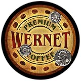 Wernet Family Coffee Rubber Drink Coasters - Set of 4