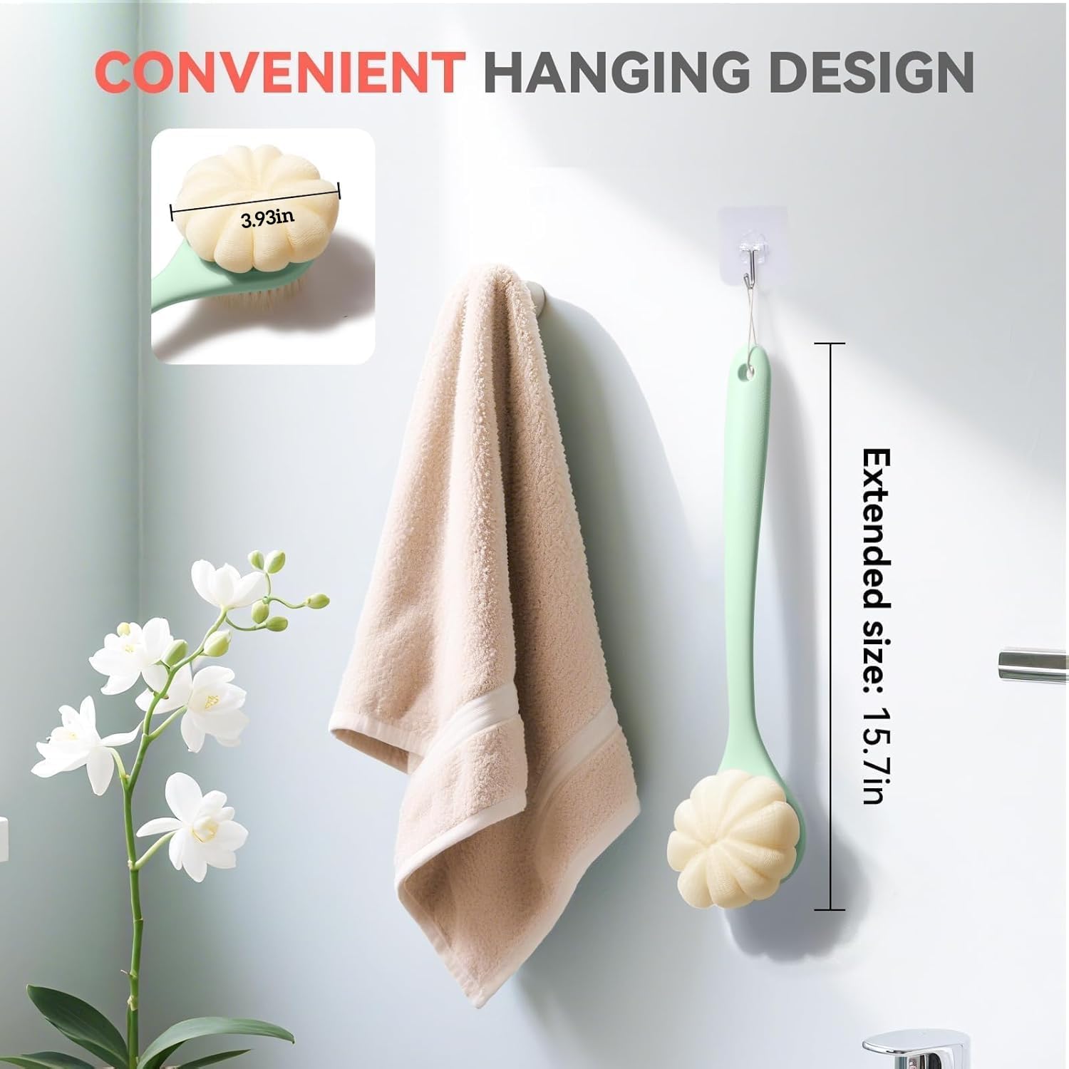 Back Scrubber for Shower, 15.7