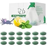 ROTIAH Rodent Mouse Repellent, 18 Pack Peppermint Oil Mouse Traps for Rodent Mice Rats Squirrel Indoor & Outdoor, Natural Mouse Deterrent Replace Trap Poisoning Family & Pet Safe Green