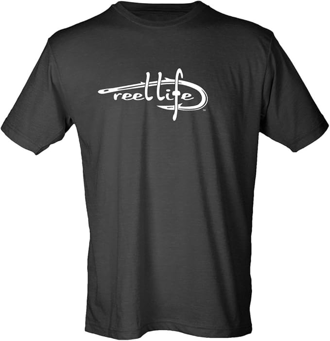 Reel Life Mens Reel Soft TShirt Hook Logo Clothing