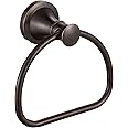 WOLIBEER Bronze Towel Ring,Bathroom Hand Towel Holder,Oil Rubbed Towel Hanger Wall Mount Farmhouse Towel Rack Rustic Bath Accessories Half Round