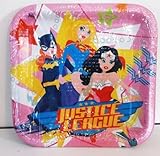 Justice League Girls Large Plates (8ct)