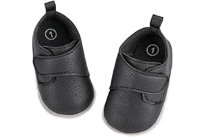 HsdsBebe Baby Boys Girls Oxford Shoes PU Leather Soft Rubber Sole Sneakers Anti-Slip Toddler Ankle Boots Infant Walking Shoes Moccasins