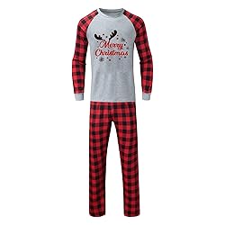 KASAAS Christmas Pajamas for Family Pjs Matching