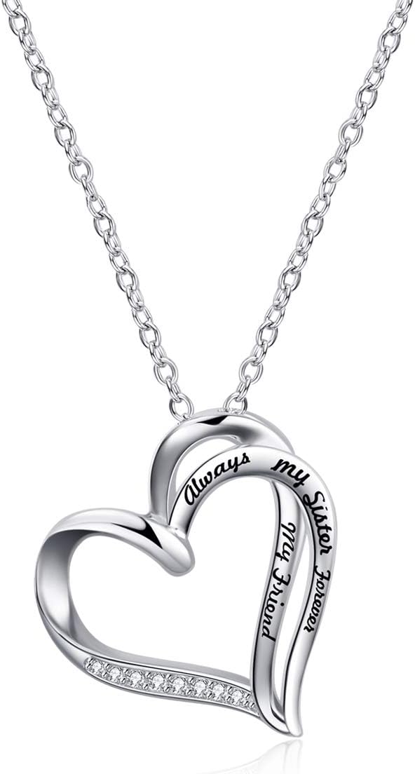 WINNICACA s925 Sterling Silver Heart Necklace Jewelry for Women Her