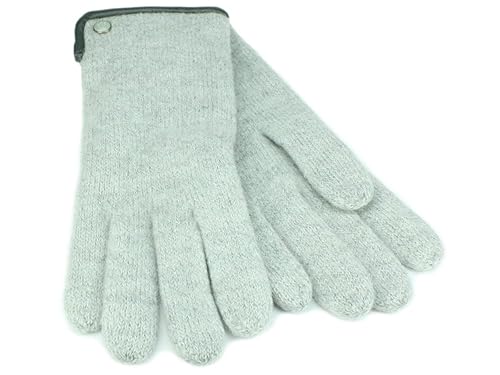 Roeckl 21013-101 Walkhandschuh Damenhandschuh aus gewalkter Wolle – grau/020