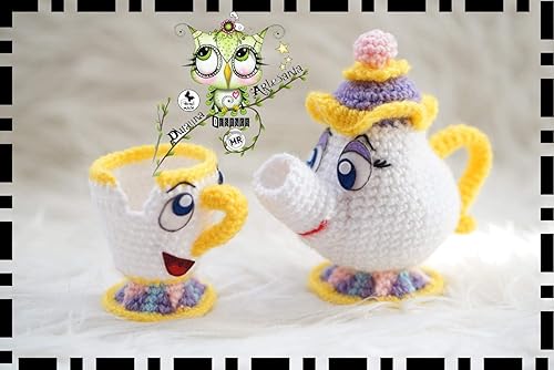 la bella y la bestia amigurumi