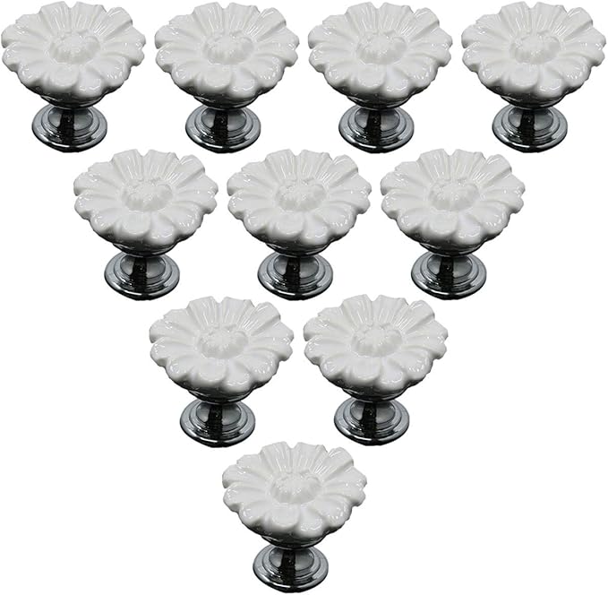 Gelbe kreative Schubladenknöpfe Keramik handgefertigte Küchenschrank