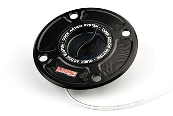 【クリックで詳細表示】ACCOSSATO(アコサット) アルミ フューエルタンクキャップ Ver.3 スズキ GSX1300Rハヤブサ(99-07) GSX-R1000(01-02)他 ブラック