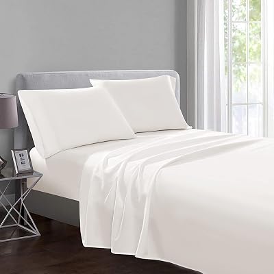Yorkshire Bedding Flat Sheet Super King 100% Egyptian Cotton 200 TC Cream