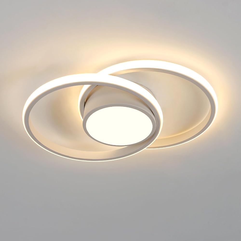 Comely Modern LED Ceiling Light 42W 3084LM Warm White 3000K Round White Dia 40cm