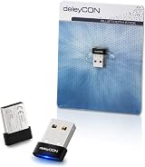 deleyCON Bluetooth 4.0 USB Adapter Stick Plug Play Windows 10 10m Range Black view 7