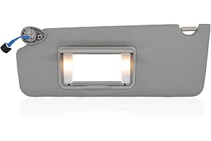 NHILES Left Driver Side Sun Visor Fits for Honda Pilot 2016-2022 Honda Ridgeline 2018-2020 Replacement Sun Shade # 83280-TG7-A12ZB (Wisteria Light Gray)