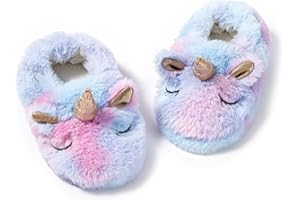 Enteer Baby Girls' Cartoon Indoor Anti Slip House Slippers